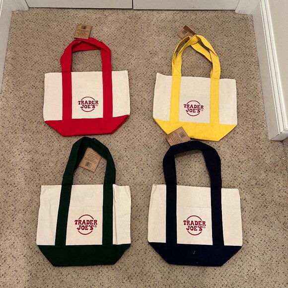 Trader Joe's Mini Tote Bags Set - Picture 1 of 1